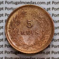 5 réis 1893 bronze D. Carlos I, (Bela-), World Coins Portugal KM 530