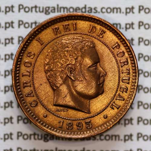 5 réis 1893 bronze D. Carlos I, (Bela-), World Coins Portugal KM 530
