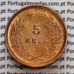 5 réis 1893 bronze D. Carlos I, (Bela-), World Coins Portugal KM 530