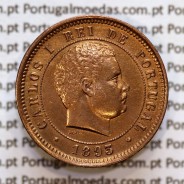 5 réis 1893 bronze D. Carlos I, (Bela-), World Coins Portugal KM 530