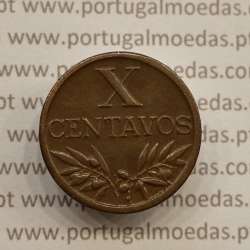 MOEDA DE DEZ CENTAVOS (X CENTAVOS) BRONZE 1957 MBC+/BELA-