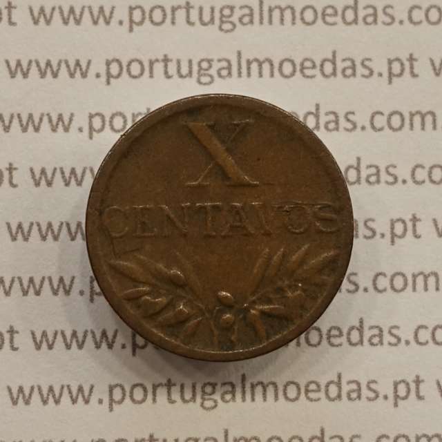 MOEDA DE DEZ CENTAVOS (X CENTAVOS) BRONZE 1957 MBC+