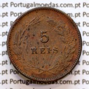5 réis 1893 bronze D. Carlos I, (BC+), World Coins Portugal KM 530