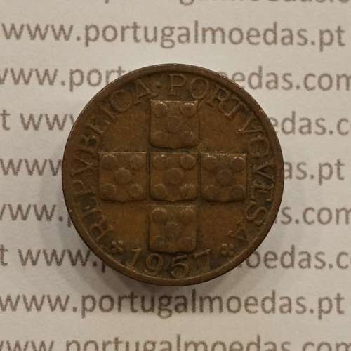 MOEDA DE DEZ CENTAVOS (X CENTAVOS) BRONZE 1957 MBC+