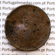 5 réis 1893 bronze D. Carlos I, (BC-), World Coins Portugal KM 530