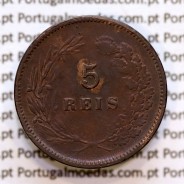 5 réis 1897 bronze D. Carlos I, (BC+), World Coins Portugal KM 530