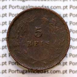 5 réis 1897 bronze D. Carlos I, (BC), World Coins Portugal KM 530