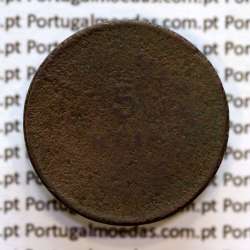 5 réis 1897 bronze D. Carlos I, (MC), World Coins Portugal KM 530