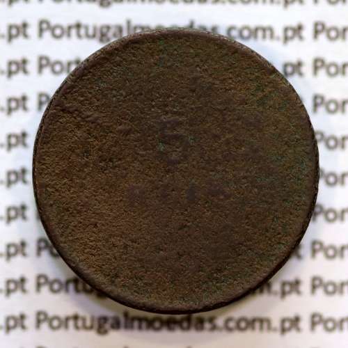5 réis 1897 bronze D. Carlos I, (MC), World Coins Portugal KM 530