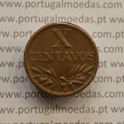 MOEDA DE DEZ CENTAVOS (X CENTAVOS) BRONZE 1958 MBC+/BELA-