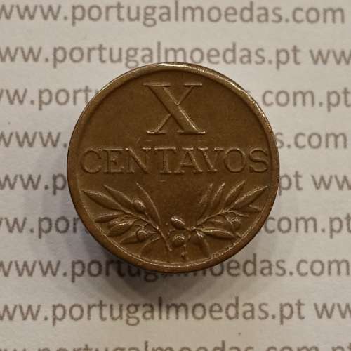 MOEDA DE DEZ CENTAVOS (X CENTAVOS) BRONZE 1958 MBC+/BELA-