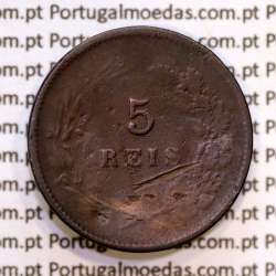 5 réis 1898 bronze D. Carlos I, (BC), World Coins Portugal KM 530