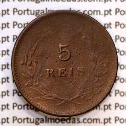 5 réis 1898 bronze D. Carlos I, (BC-), World Coins Portugal KM 530