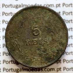 5 réis 1898 bronze D. Carlos I, (BC-/REG), World Coins Portugal KM 530