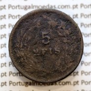 5 réis 1898 bronze D. Carlos I, (BC-), World Coins Portugal KM 530
