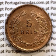 5 réis 1899 bronze D. Carlos I, (Bela/SOB), World Coins Portugal KM 530