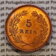 5 réis 1899 bronze D. Carlos I, (Bela/Soberba), World Coins Portugal KM 530