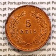5 réis 1899 bronze D. Carlos I, (Bela/Soberba), World Coins Portugal KM 530