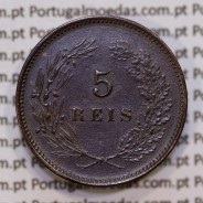 5 réis 1900 bronze D. Carlos I, (Bela), World Coins Portugal KM 530