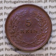 Portugal, 5 Reis 1900 bronze coin of King Carlos I, (VF+), World Coins Portugal KM 530