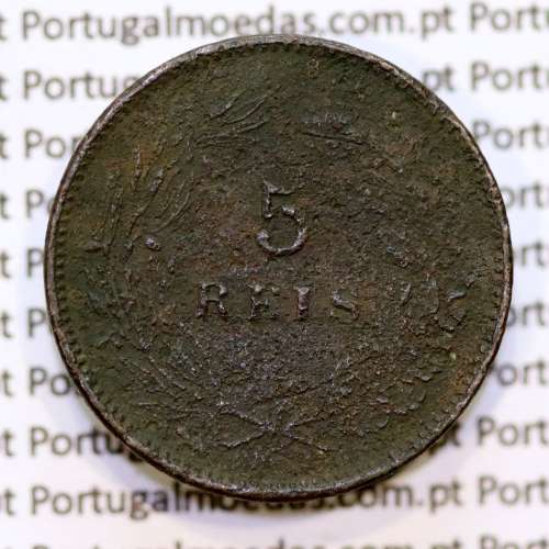 5 réis 1900 bronze D. Carlos I, (BC-/REG), World Coins Portugal KM 530