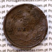 5 réis 1900 bronze D. Carlos I, (BC-/REG), World Coins Portugal KM 530