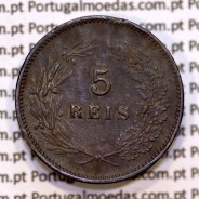 Portugal, 5 Reis 1901 bronze coin of King Carlos I, (VF), World Coins Portugal KM 530