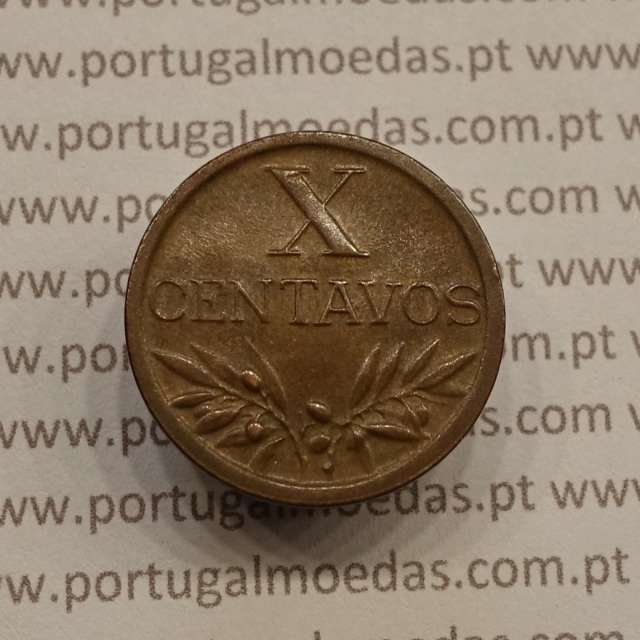 MOEDA DE DEZ CENTAVOS (X CENTAVOS) BRONZE 1960 MBC+/BELA-