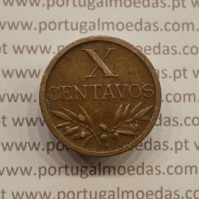 MOEDA DE DEZ CENTAVOS (X CENTAVOS) BRONZE 1960 MBC+