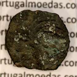 coin of Augustus, Æ Prutah, Judea, Marcus Ambibulus procurator of Augustus, Jerusalem AD 9-12, legend: L-MA / KAICA-POC, RPC4957