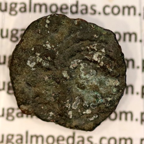Augustus, Æ Prutah, Judeia, Marcus Ambibulus procurador de Augustus, Jerusalém ano 9-12 d.C., Legenda: L-MA / KAICA-POC, RPC4957