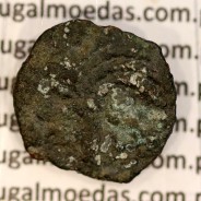 coin of Augustus, Æ Prutah, Judea, Marcus Ambibulus procurator of Augustus, Jerusalem AD 9-12, legend: L-MA / KAICA-POC, RPC4957