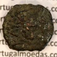 coin of Augustus, Æ Prutah, Judea, Marcus Ambibulus procurator of Augustus, Jerusalem AD 9-12, legend: L-MA / KAICA-POC, RPC4957