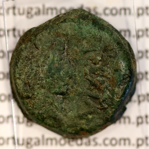 Augustus,  Semis Æ coin of Hispania city Carteia, (27 a.C. a 14 d.C.), Legenda: CARTEIA / D.D., RPC 122 Burgos 662