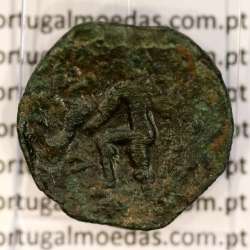 Augustus,  Semis Æ coin of Hispania city Carteia, (27 a.C. a 14 d.C.), Legenda: CARTEIA / D.D., RPC 122 Burgos 662