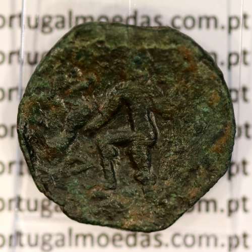 Augustus,  Semis Æ coin of Hispania city Carteia, (27 a.C. a 14 d.C.), Legenda: CARTEIA / D.D., RPC 122 Burgos 662