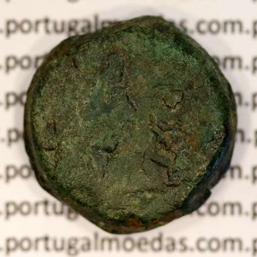 Augustus,  Semis Æ coin of Hispania city Carteia, (27 a.C. a 14 d.C.), Legenda: CARTEIA / D.D., RPC 122 Burgos 662