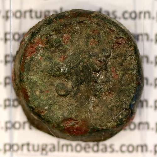 Augustus,  Semis Æ coin of Hispania city Carteia, (27 a.C. a 14 d.C.), Legenda: CARTEIA / D.D., RPC 122 Burgos 663