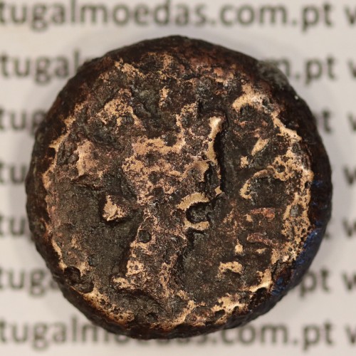 Augustus,  Semis Æ coin of Hispania city Carteia, (27 a.C. a 14 d.C.), Legenda: CARTEIA / D.D., RPC 122, Burgos 663