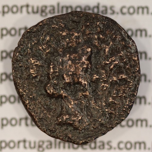 Augustus,  Semis Æ coin of Hispania city Carteia, (27 a.C. a 14 d.C.), Legenda: CARTEIA / D.D., RPC 122, Burgos 663