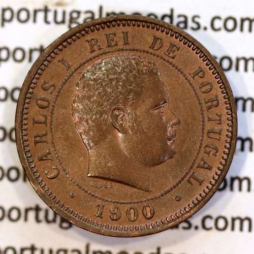 5 réis 1900 bronze D. Carlos I, (Bela), World Coins Portugal KM 530