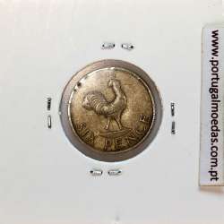 Malawi 6 Pence 1964 Cupro níquel, (MBC), World Coins Malawi KM 1