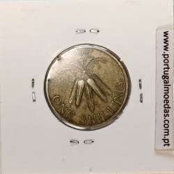 Malawi Shilling 1964 Cupro níquel, (MBC), World Coins Malawi KM 2
