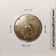Malawi Shilling 1964 Cupro níquel, (MBC), World Coins Malawi KM 2
