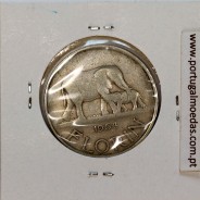 Malawi Shilling 1964 Cupro níquel, (VF), World Coins Malawi KM 2