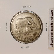 Malawi Florin 1964 Cupro níquel, (VF), World Coins Malawi KM 3