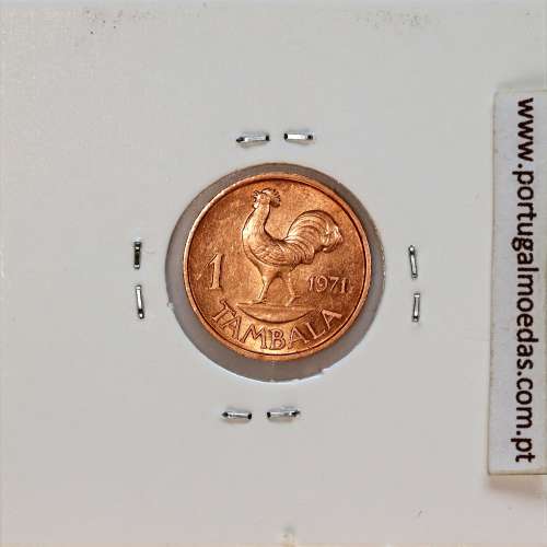 Malawi 1 Tambala 1971 Bronze, (Bela), World Coins Malawi KM 7