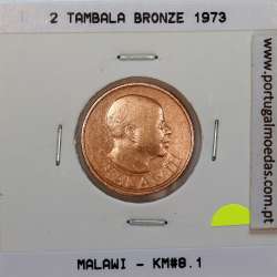 Malawi 2 Tambala 1973 Bronze, (BC), World Coins Malawi KM 8