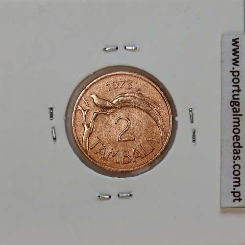 Malawi 2 Tambala 1973 Bronze, (BC), World Coins Malawi KM 8