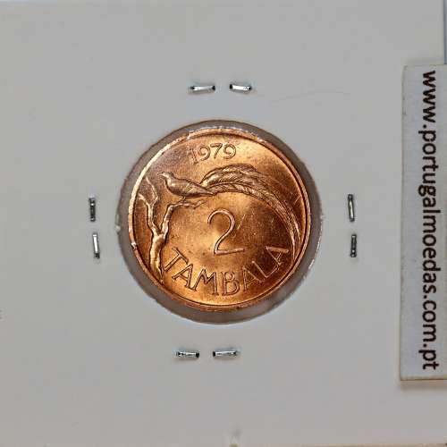 Malawi 2 Tambala 1979 Bronze, (UNC), World Coins Malawi KM 8